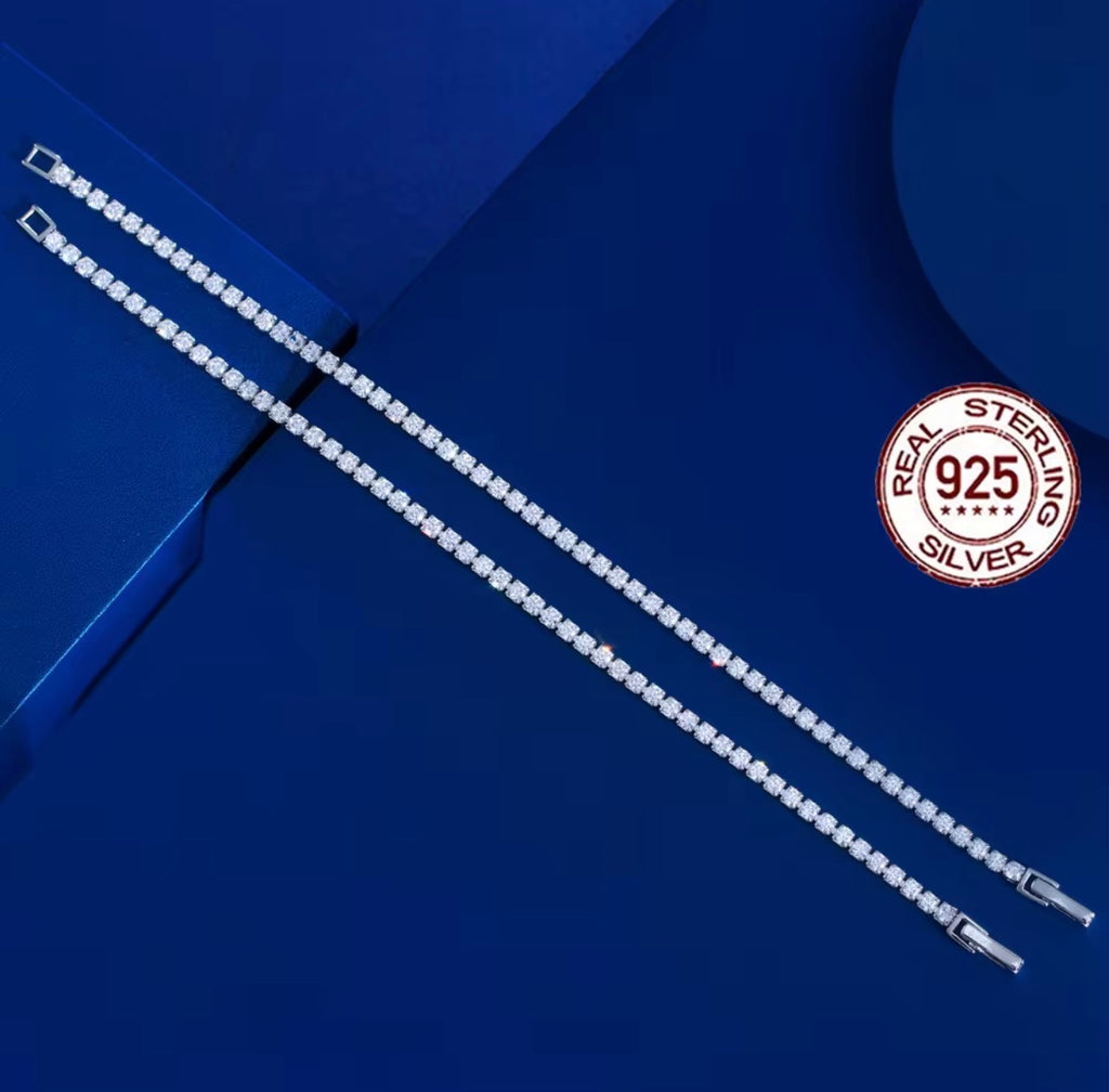 PULSO DE PLATA ESTERLINA CON ZIRCONIAS