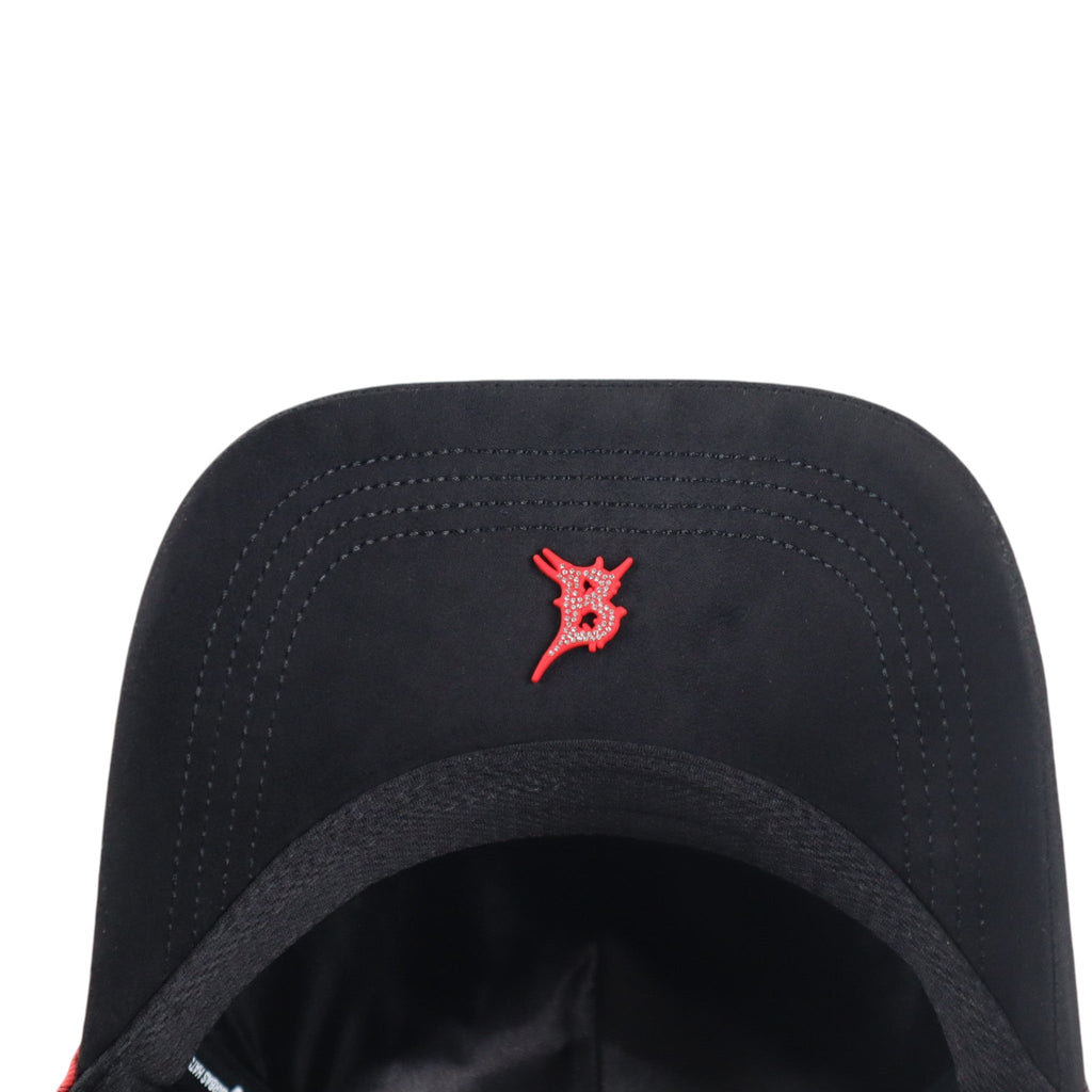 BARBAS HATS BORN CRAZY BLACK/RED